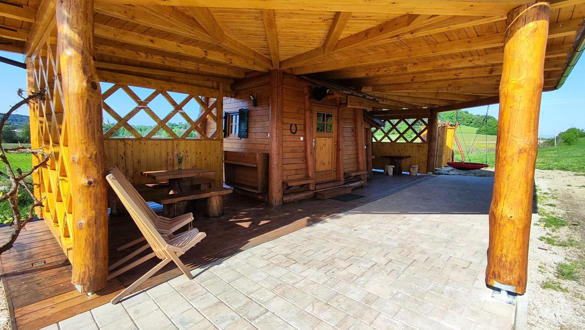 Unique Wooden Holiday House In Nature Lukovica pri Domžalah Esterno foto